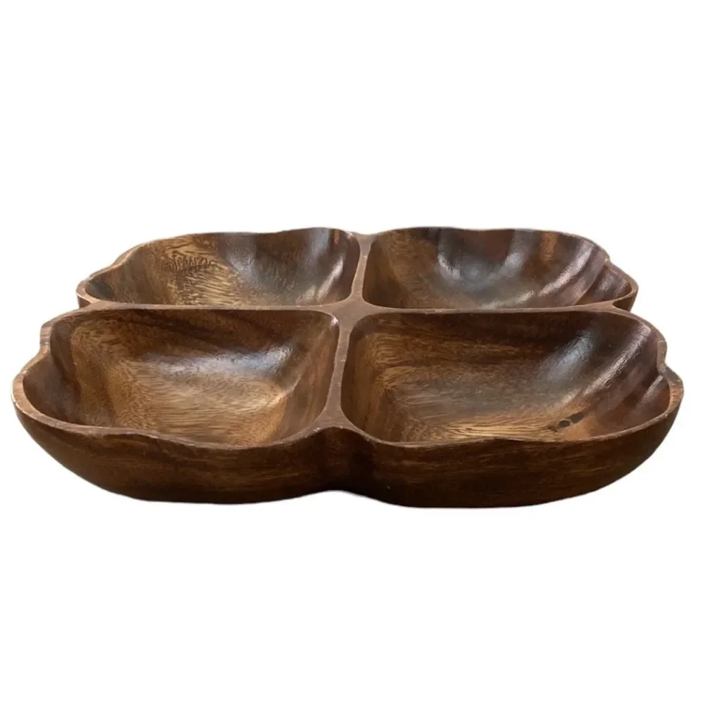 Monkey Pod Vintage Philippines Wooden Serving Tray Platter
